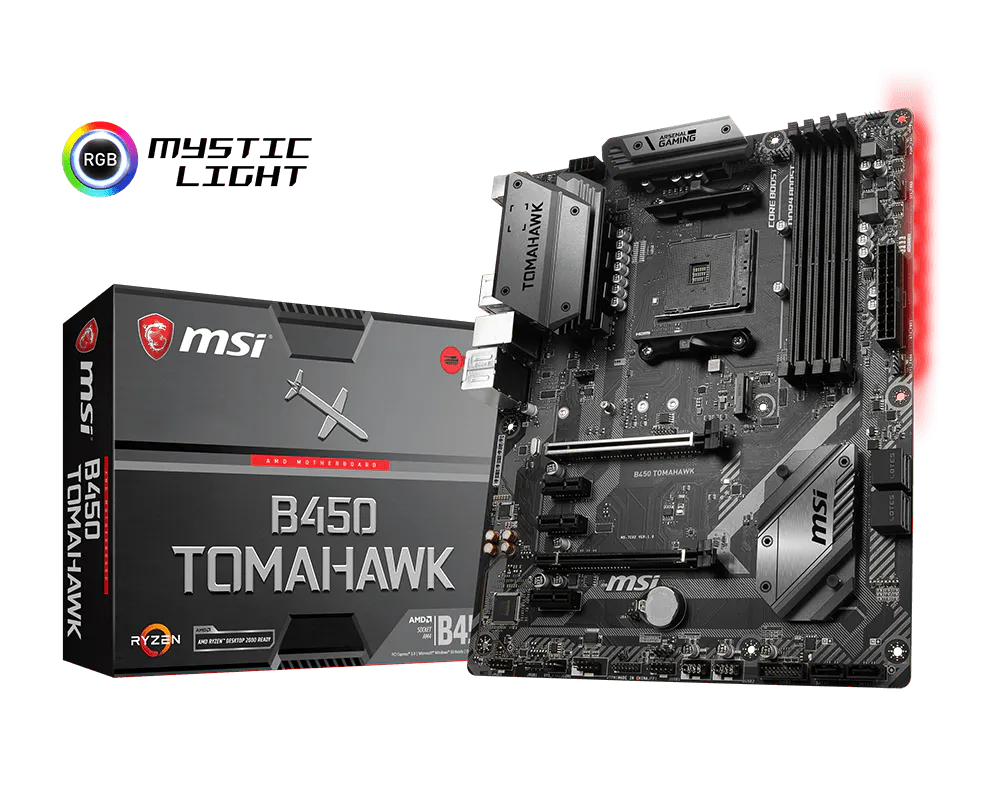 MSI B450 TOMAHAWK - Gaming Motherboard - Excellent Condition - Warranty