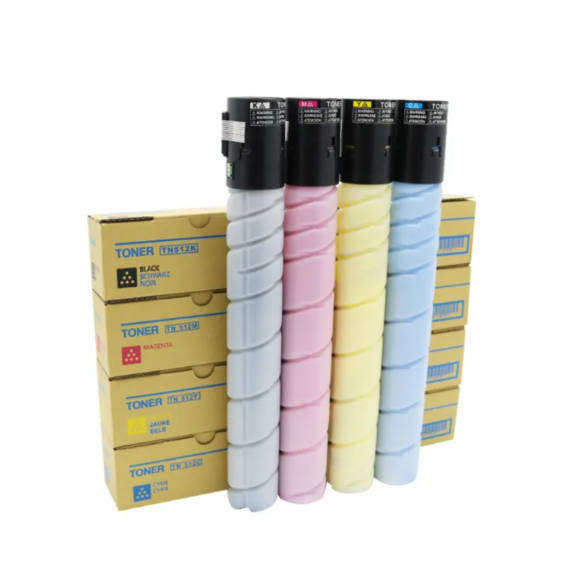 Konica Minolta TN512 TN514 TN324 toner cartridge compatible CYAN/MAGENTA/YELLOW