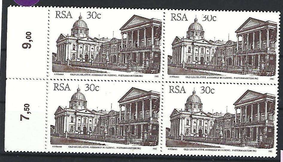 RSA- 4th Definitive Building series - Variety - Shaved 30c