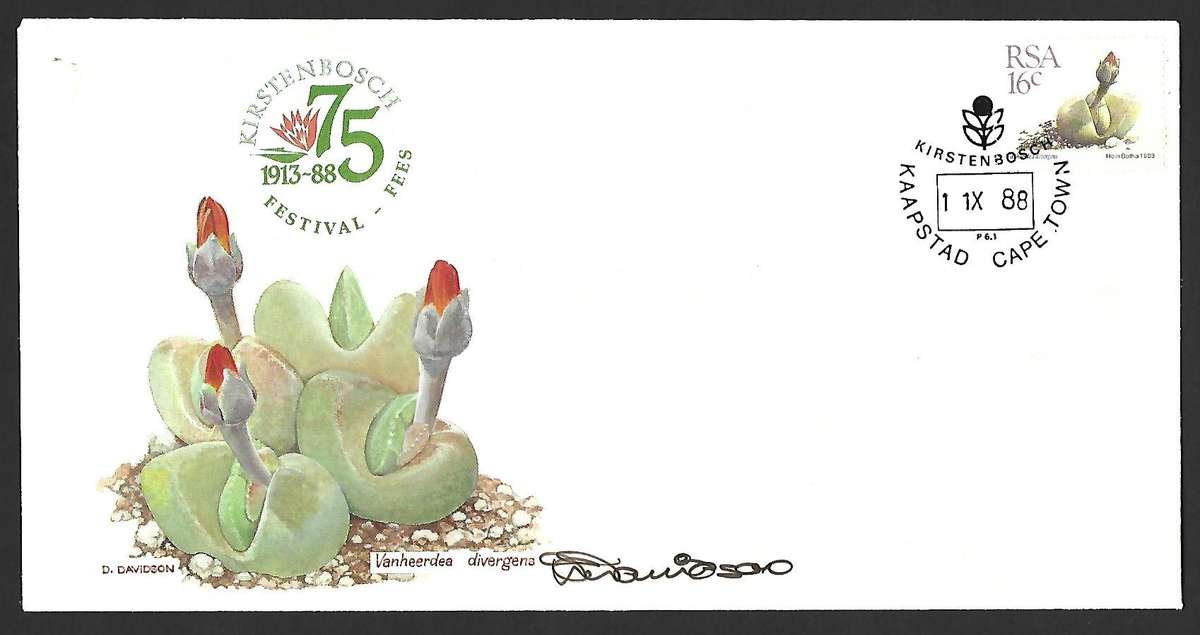 RSA FDC-Kirstenbosch Festival 1988 - Variety - Signed