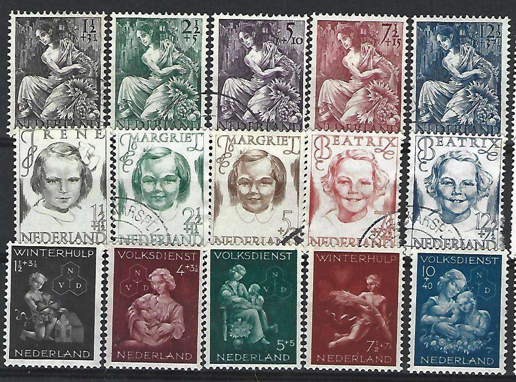 Netherlands ( Nederland) - Selection of used stamps