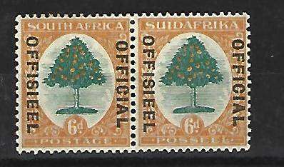 Union of SA- SACC 10- Overprint Official- mint hinged