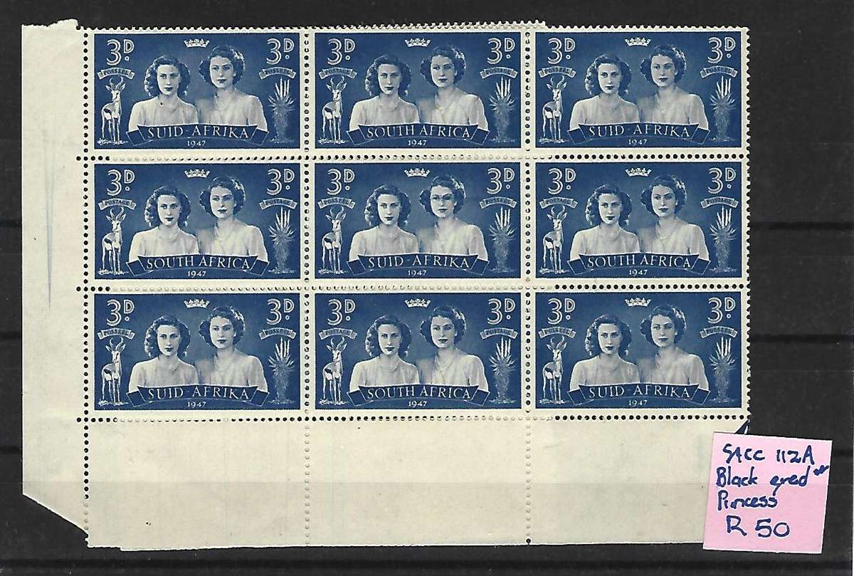 Union of SA- SACC 112a - Royal visit - Variety - Black eyed Princess