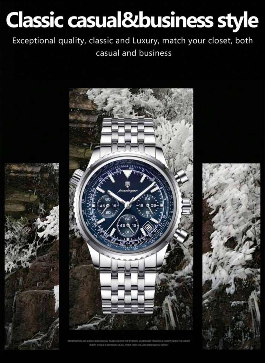 Poedagar 960 Fashion Mens Quartz Watch