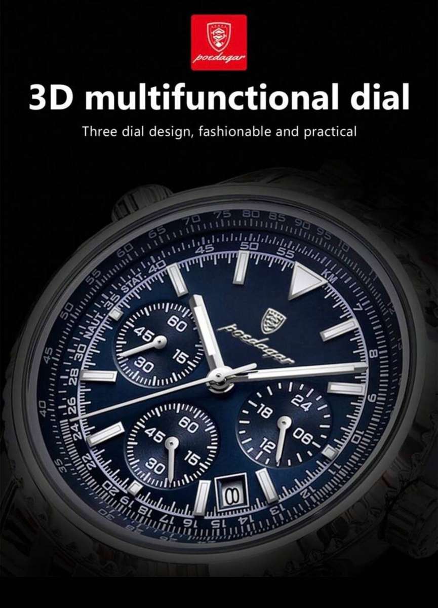 Poedagar 960 Fashion Mens Quartz Watch