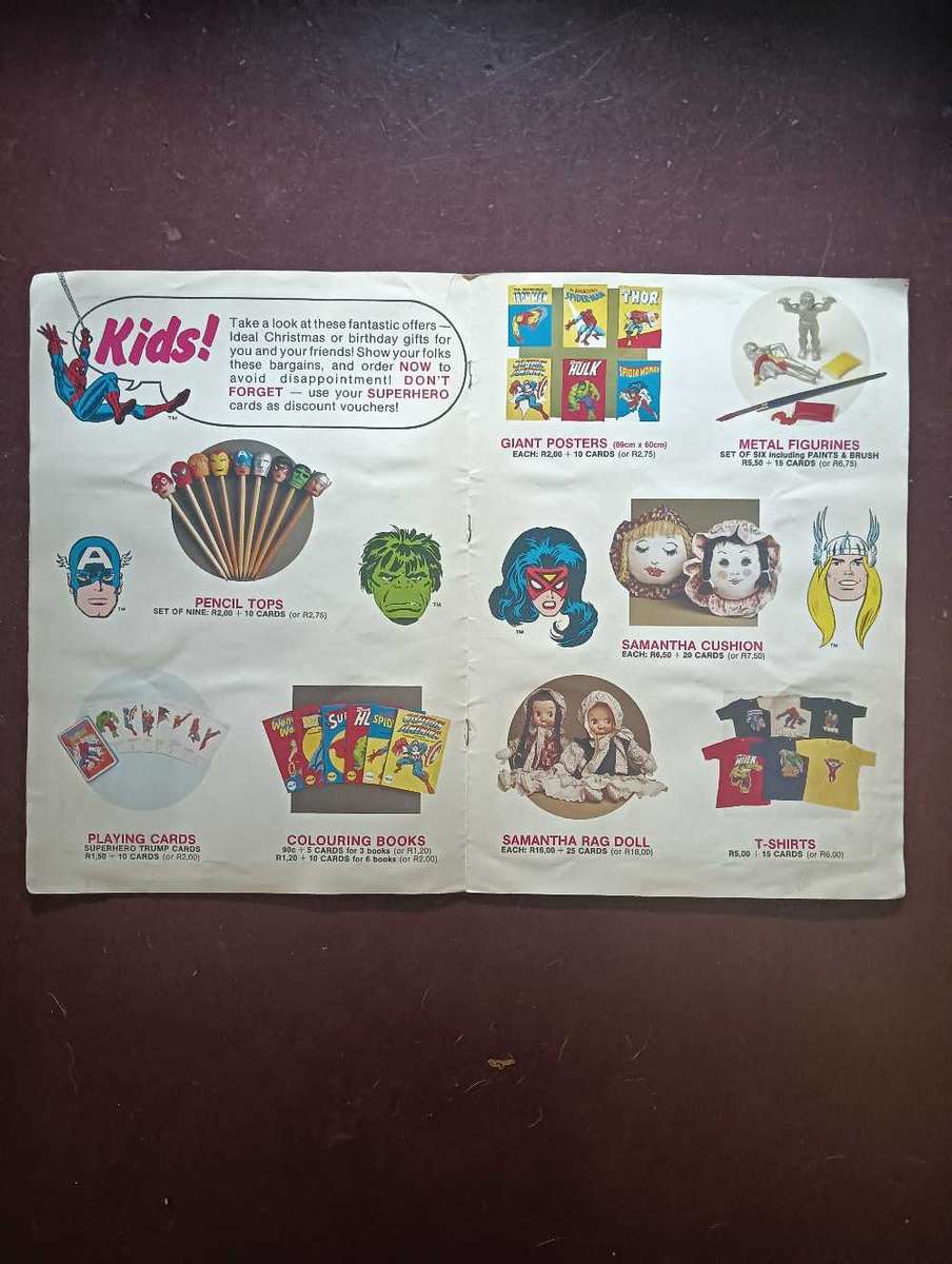 Extremely rare DC MARVEL SUPER HEROES SWOP SENSATION