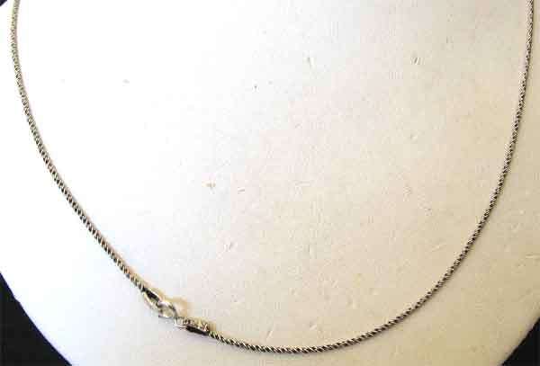 925 Sterling Silver 65 cm Long Chain ['' pop corn '']