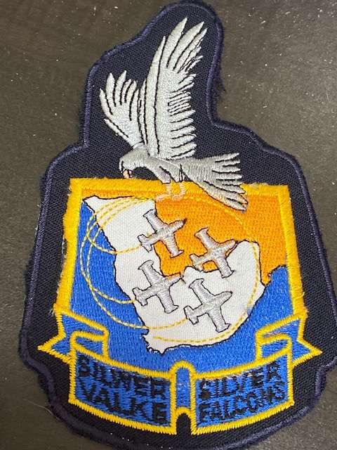 Silver Falcon Aerobatic Team Patch. 4th Variation.