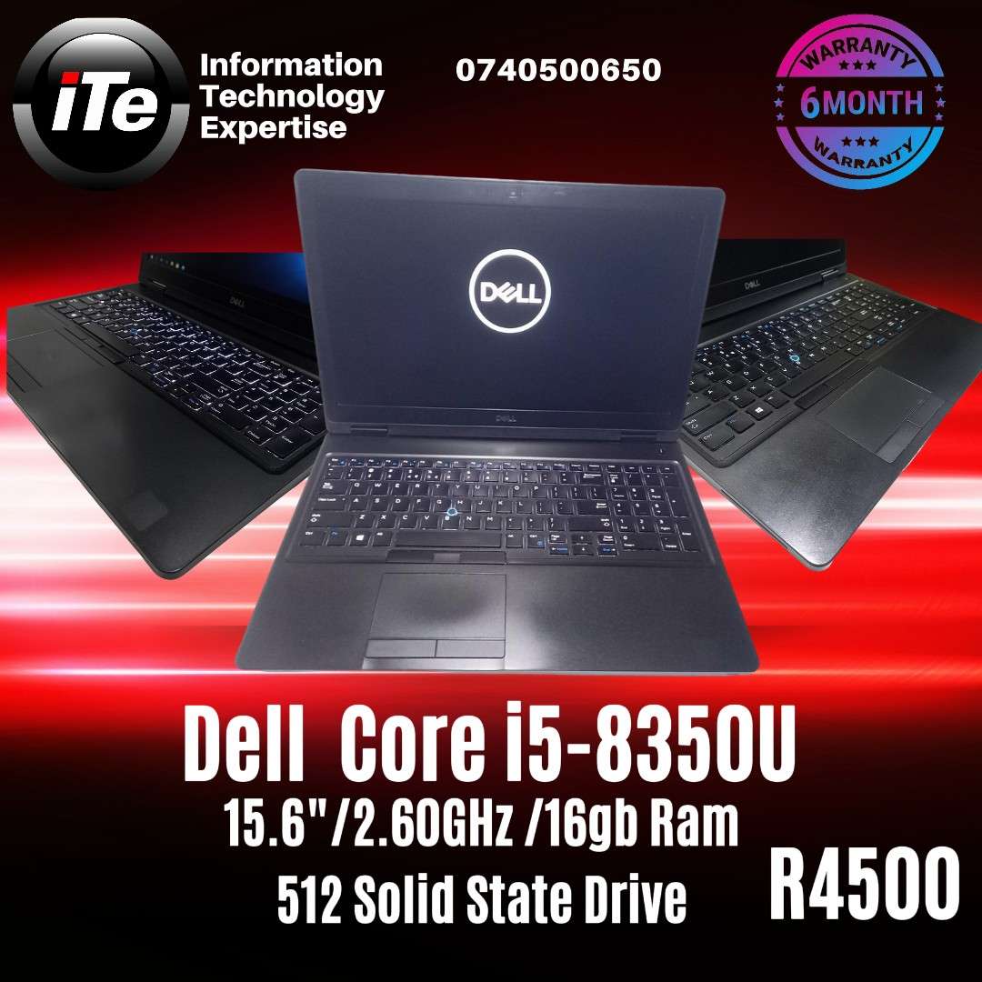 Dell Core i5-8th Gen 8350U 16gb Ram 512 M.2 SSD