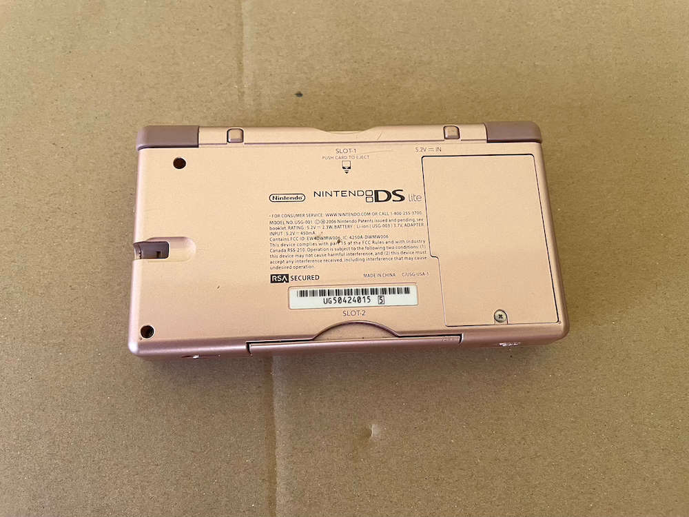 Nintendo Ds Lite Rose Gold Console with Charger