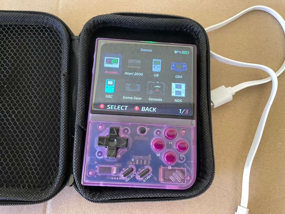 Miyoo Mini Plus with 128GB SD Card and Travel Case