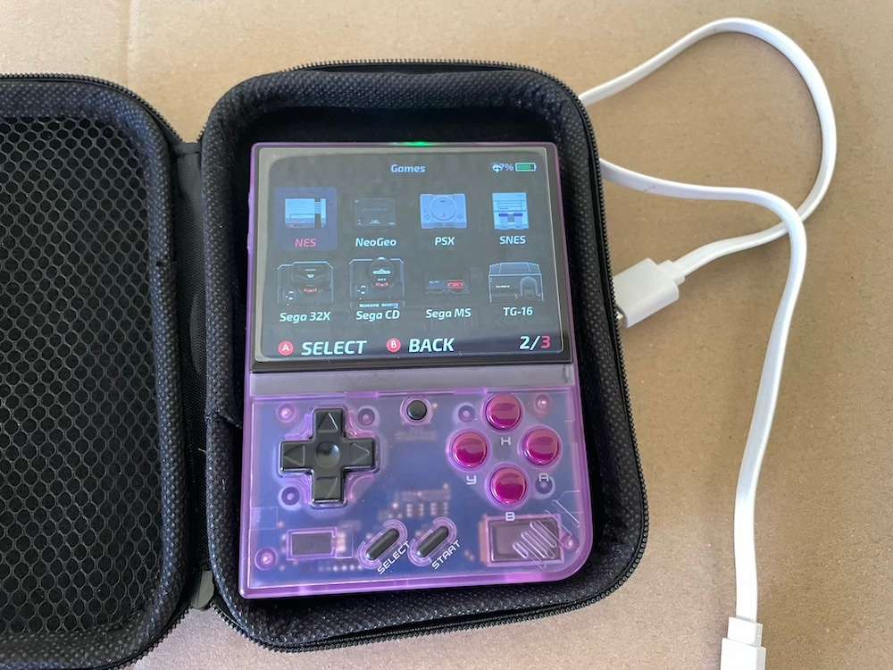 Miyoo Mini Plus with 128GB SD Card and Travel Case