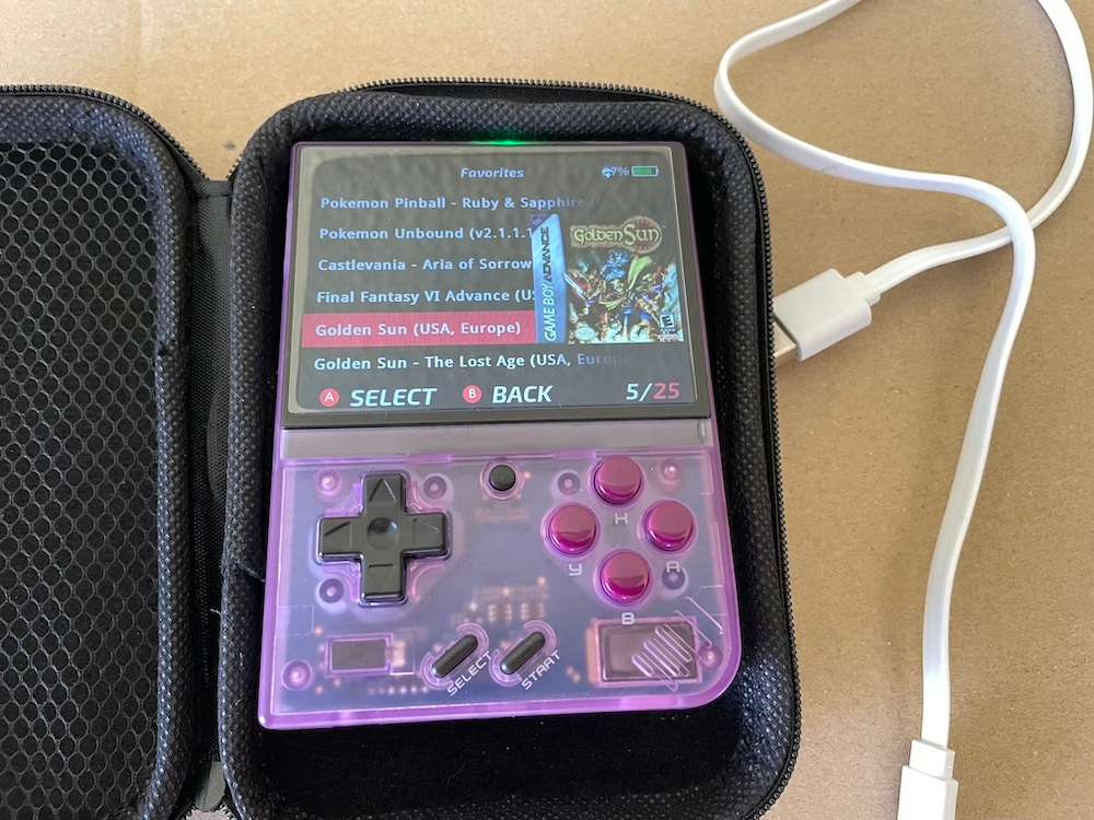 Miyoo Mini Plus with 128GB SD Card and Travel Case