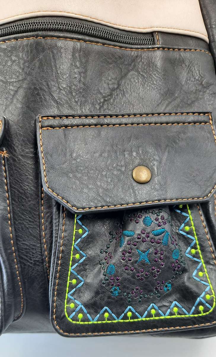 ##COTTON ROAD BACKPACK## SUPER NICE### IN BLACK/CREAM