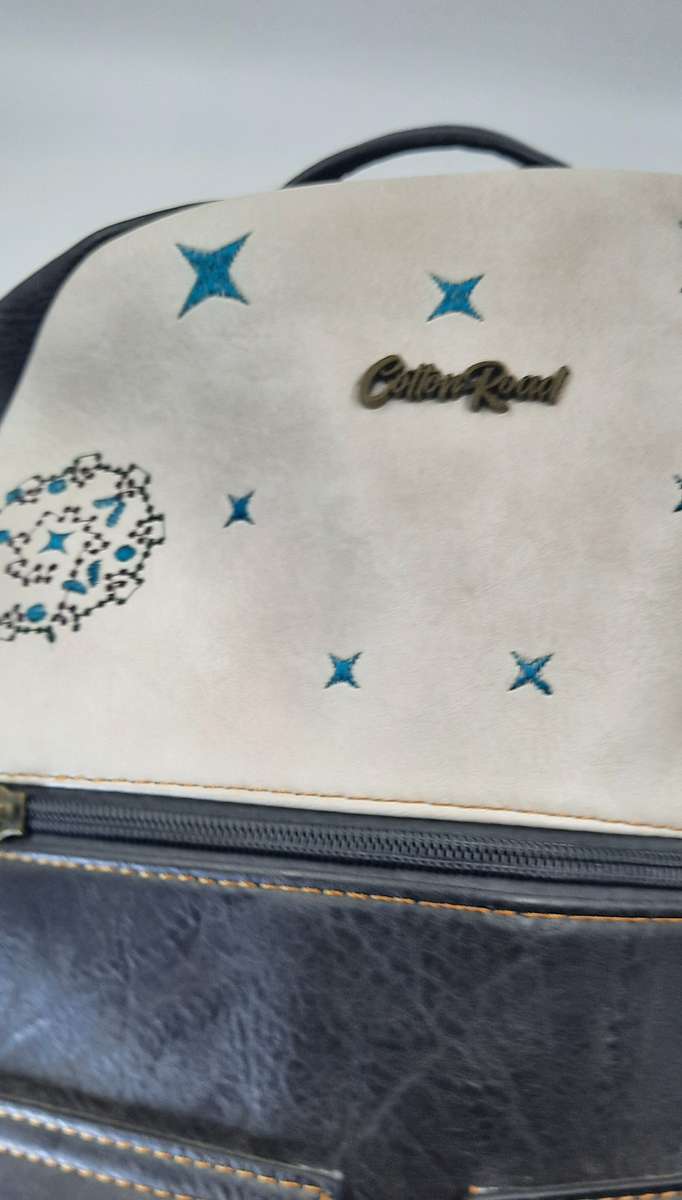 ##COTTON ROAD BACKPACK## SUPER NICE### IN BLACK/CREAM