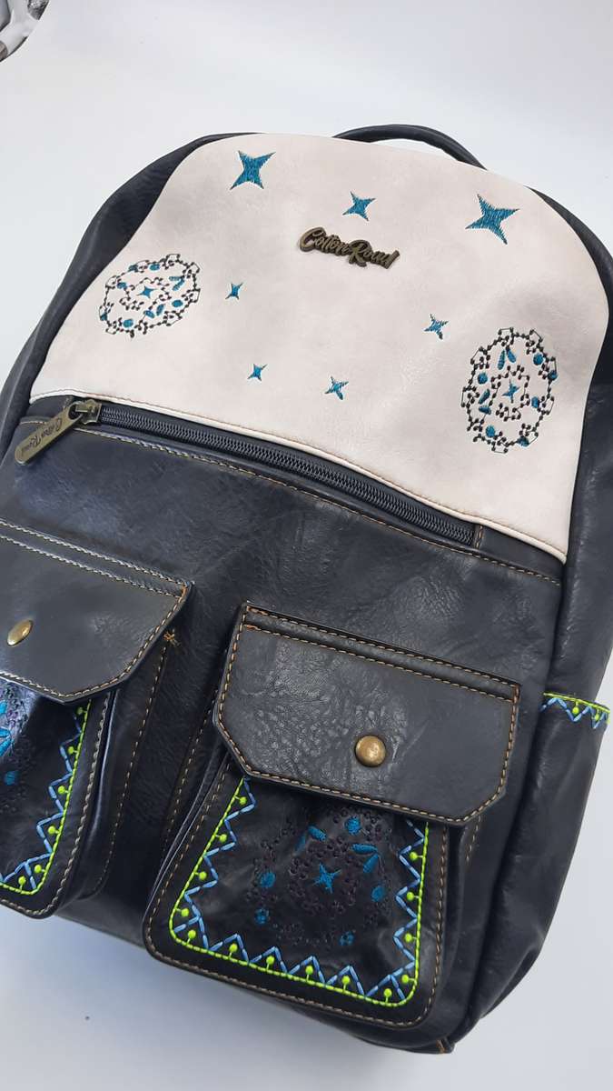 ##COTTON ROAD BACKPACK## SUPER NICE### IN BLACK/CREAM