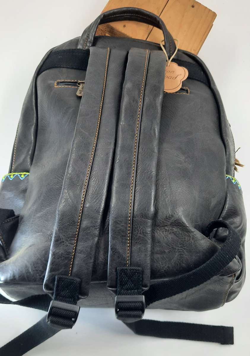 ##COTTON ROAD BACKPACK## SUPER NICE### IN BLACK/CREAM