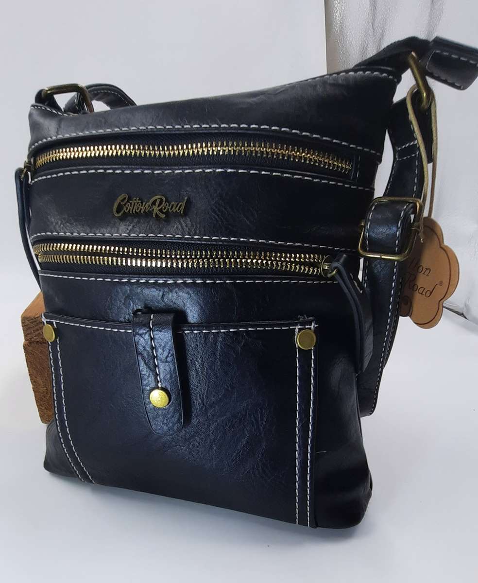 ##SUPER STYLISH## COTTON ROAD SLING/SHOULDER BAG IN BLACK!! ##VERY NICE##