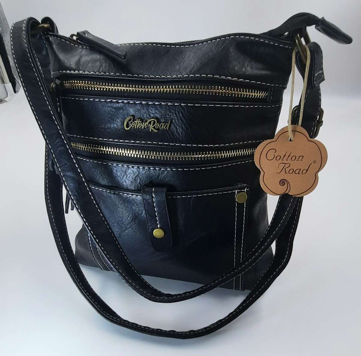 ##SUPER STYLISH## COTTON ROAD SLING/SHOULDER BAG IN BLACK!! ##VERY NICE##