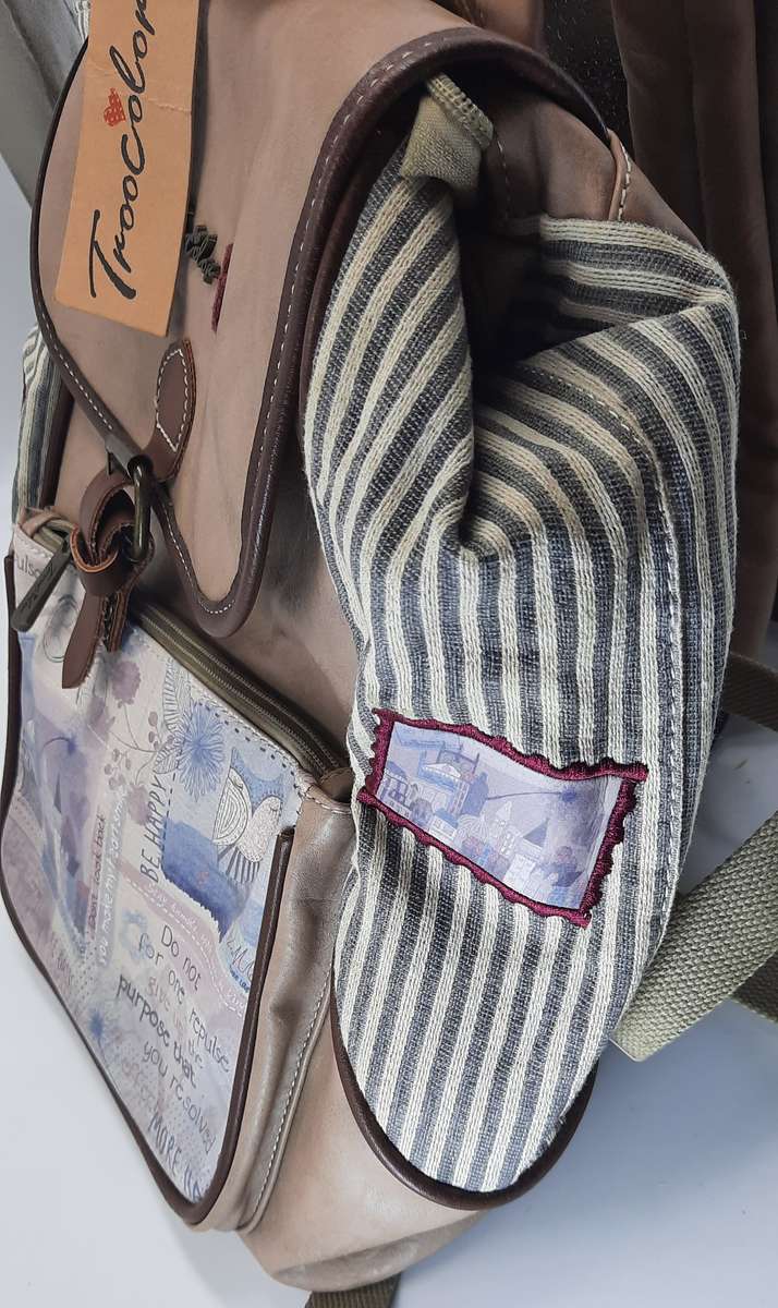 Backpack in dusty pink or light beige! TROOCOLOR(COTTON ROAD)Awesome bag!