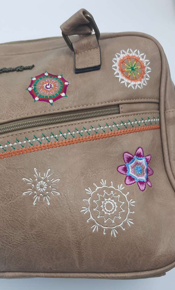 Large Cotton Road Ladies Bag in Beige - Premium Quality