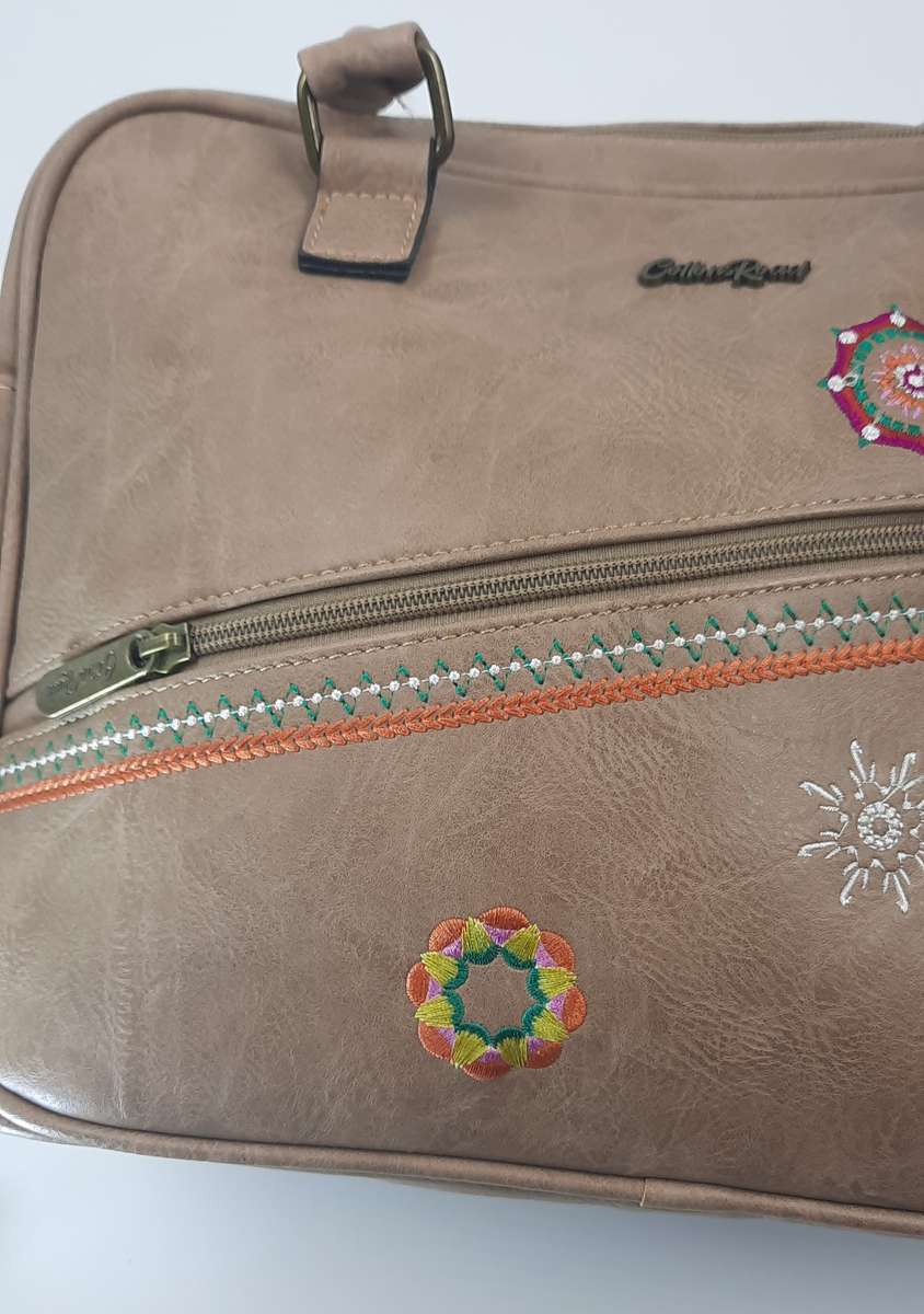 Large Cotton Road Ladies Bag in Beige - Premium Quality