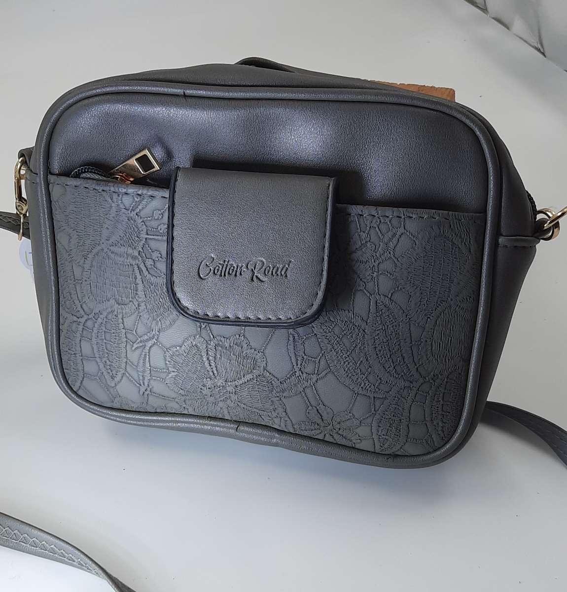 COTTON ROAD SLING BAG IN DARK GREY!! ##CUTE and STYLISH##