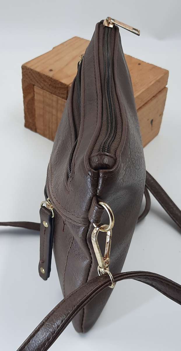 COTTON ROAD SLING BAG## DARK BROWN##NICE##