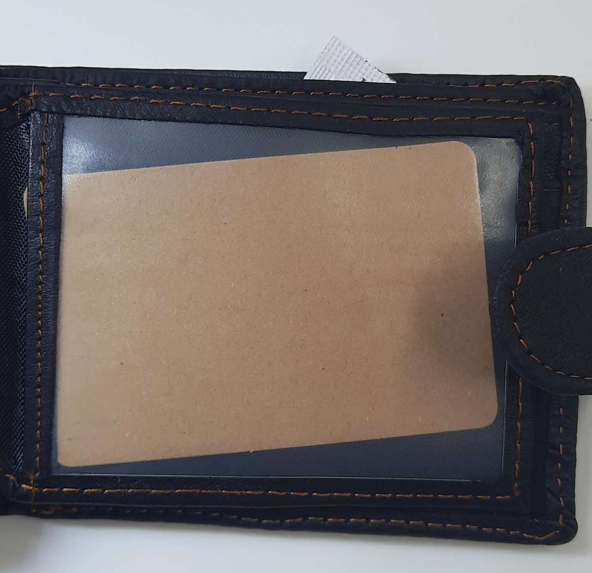 Genuine Cowhide Leather Wallet with Motor Bike Engraving, Black Color