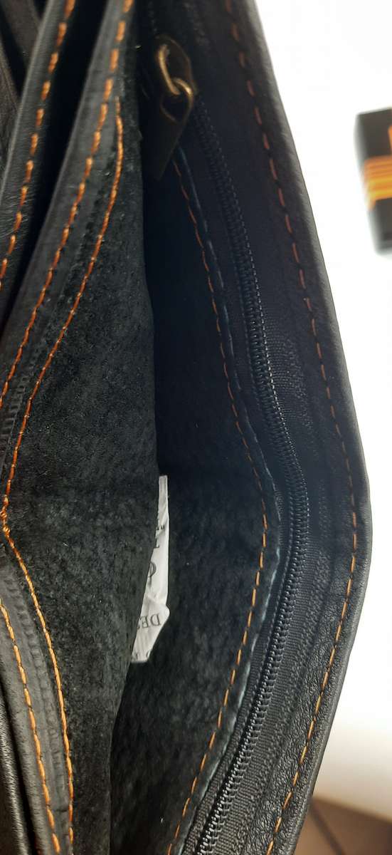 Genuine Cowhide Leather Wallet with Motor Bike Engraving, Black Color