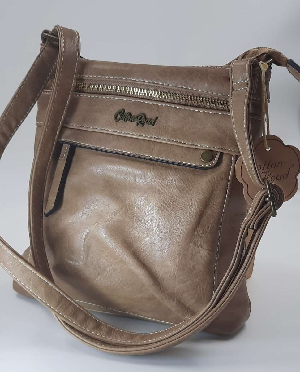 Stunning and sophisticated COTTON ROAD shoulder/sling bag! BEIGE!