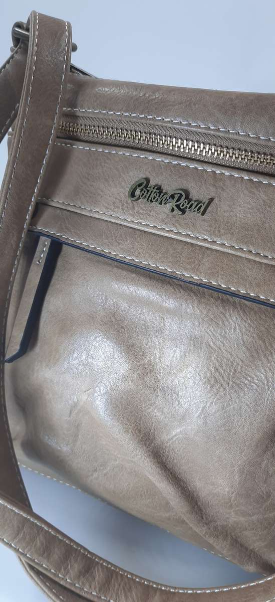Stunning and sophisticated COTTON ROAD shoulder/sling bag! BEIGE!