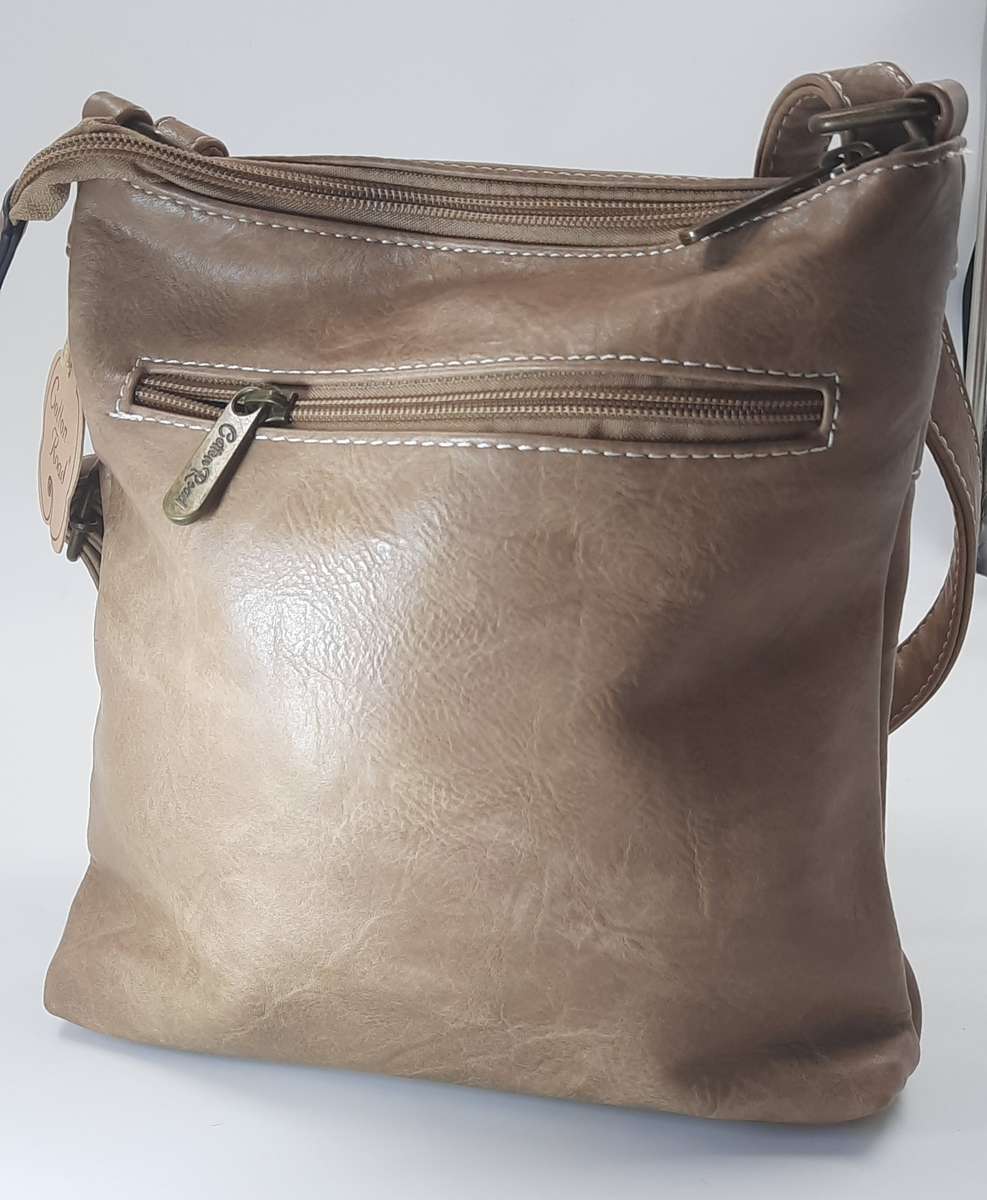 Stunning and sophisticated COTTON ROAD shoulder/sling bag! BEIGE!