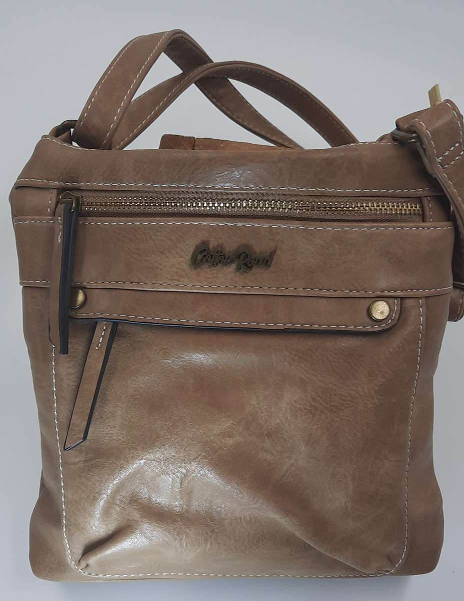Stunning and sophisticated COTTON ROAD shoulder/sling bag! BEIGE!