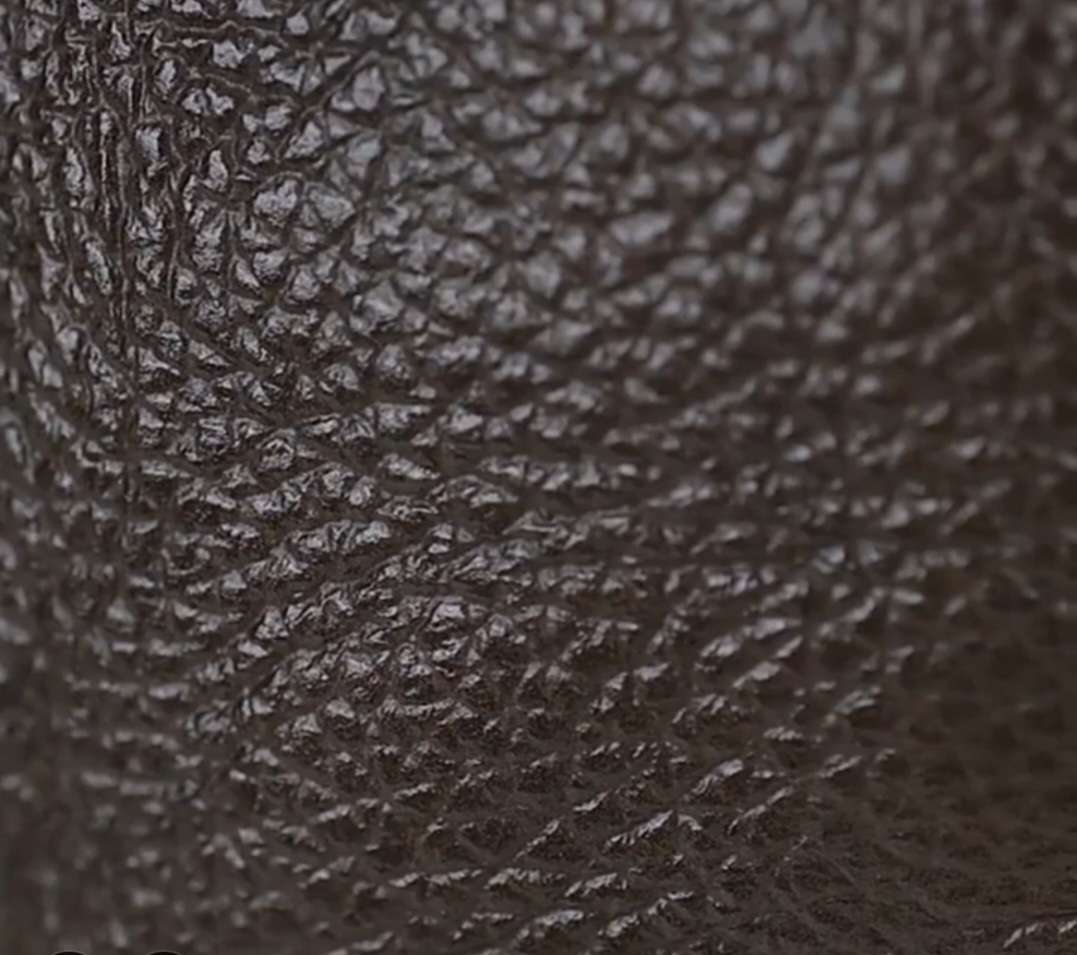 Genuine Leather Cowhide Shoulder Sling Bag - Dark Brown