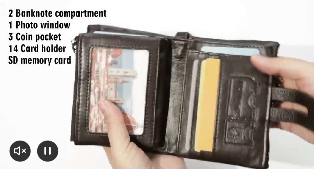 JEEP GENUINE LEATHER COWHIDE WALLET