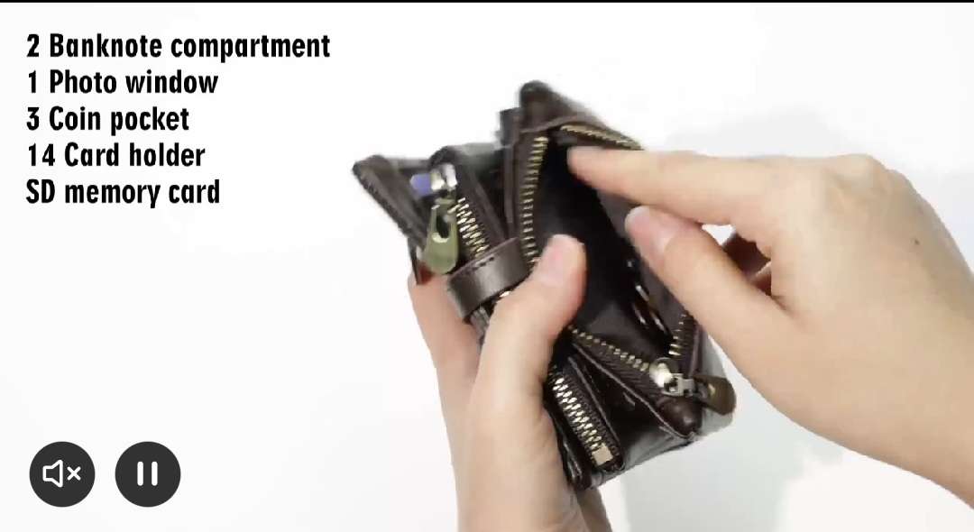 JEEP GENUINE LEATHER COWHIDE WALLET