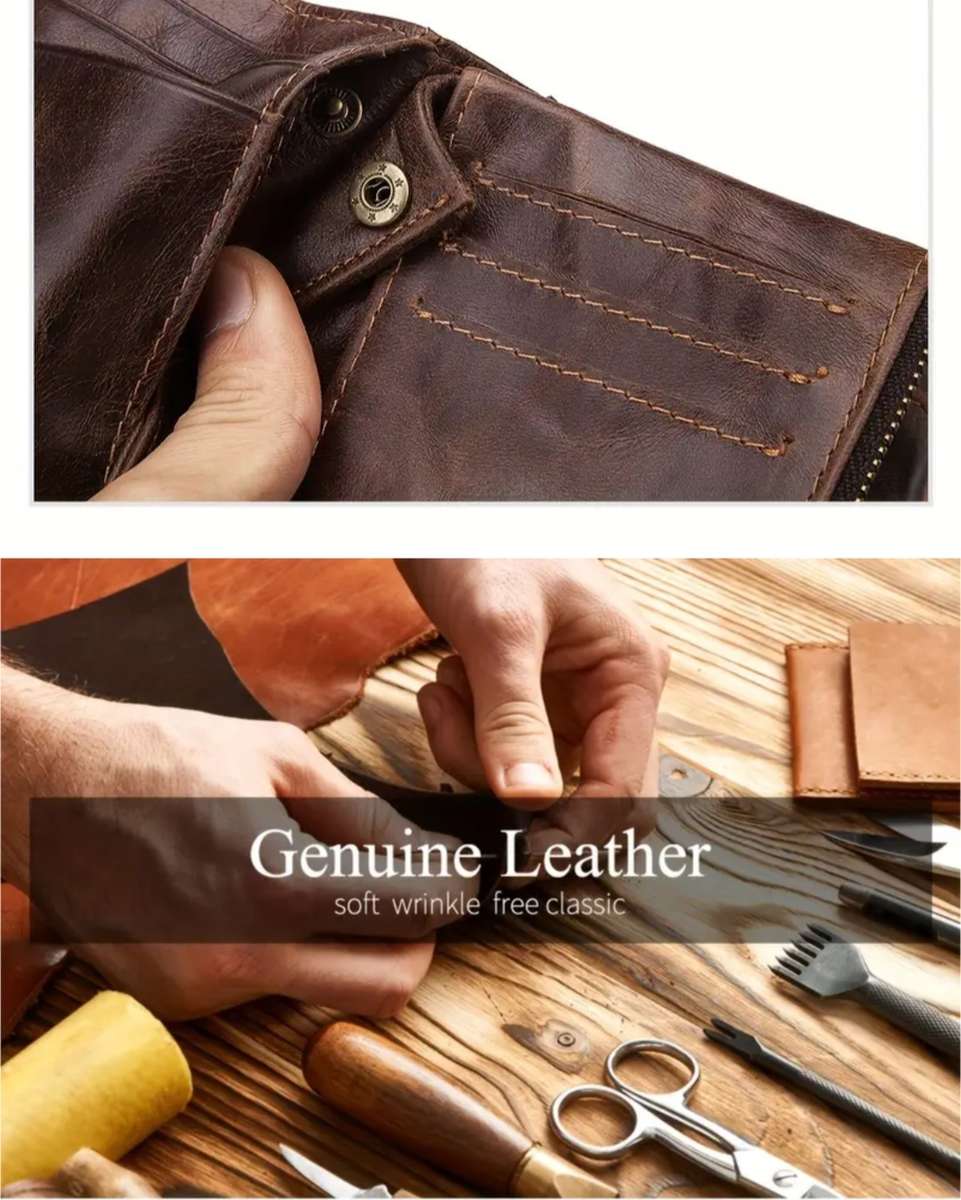 JEEP GENUINE LEATHER COWHIDE WALLET