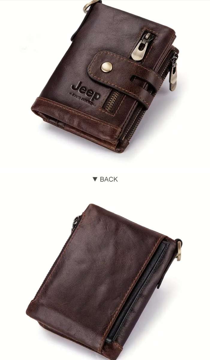 JEEP GENUINE LEATHER COWHIDE WALLET