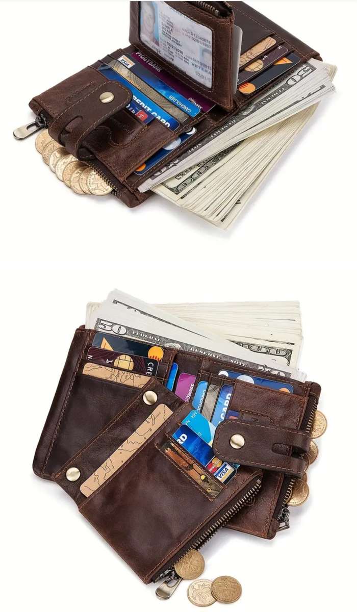 JEEP GENUINE LEATHER COWHIDE WALLET