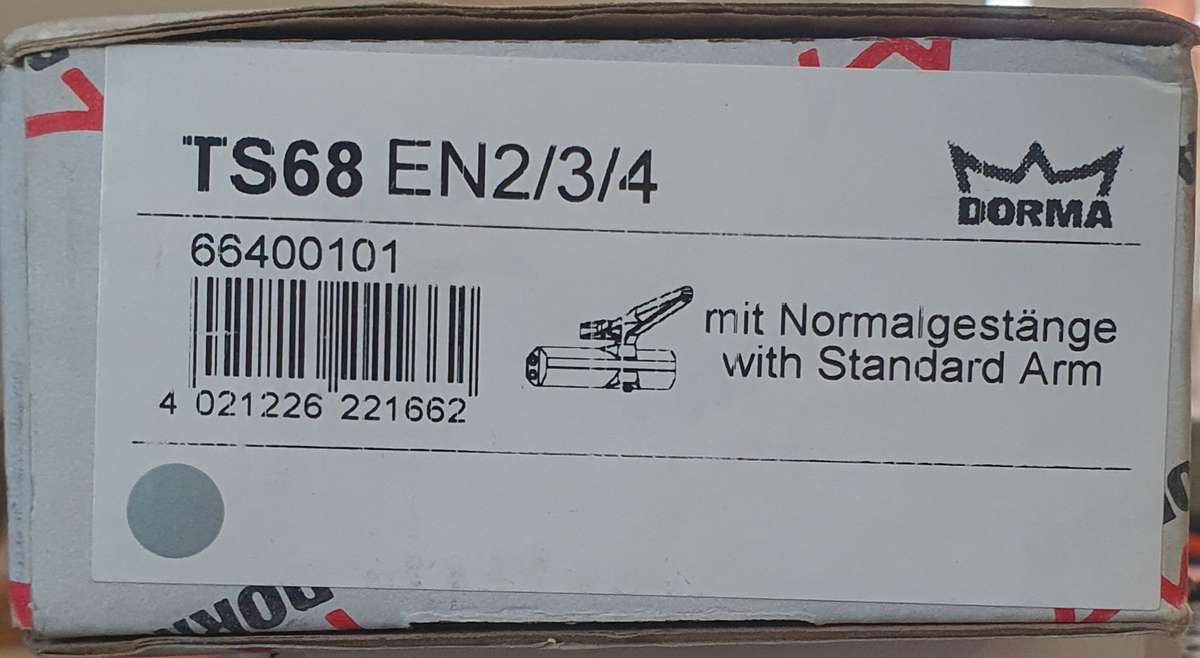 DORMA TS68 Door Closer EN 2/3/4