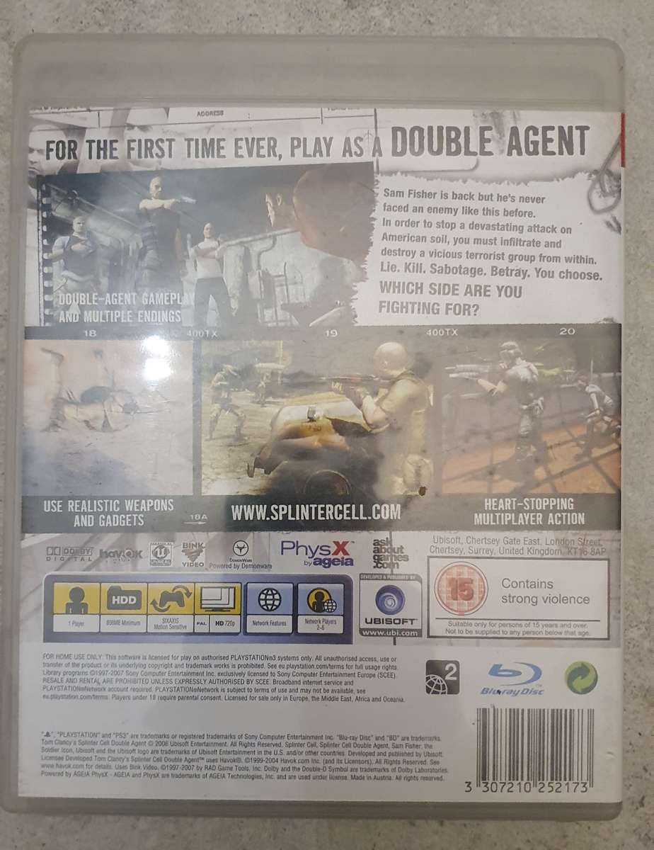 Tom Clancy's Splinter Cell Double Agent - PS3