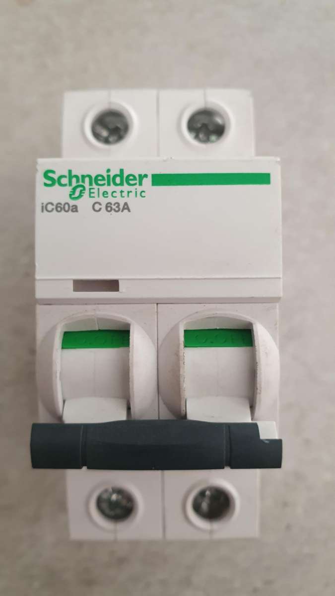 Schneider Electric Acti 9 IC60a MCB, 2P, 63A, Type AC