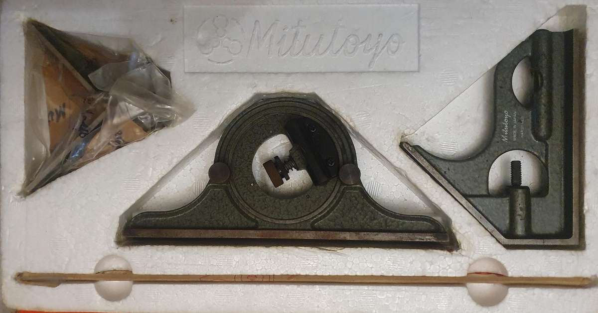 Mitutoyo Combination Square Set