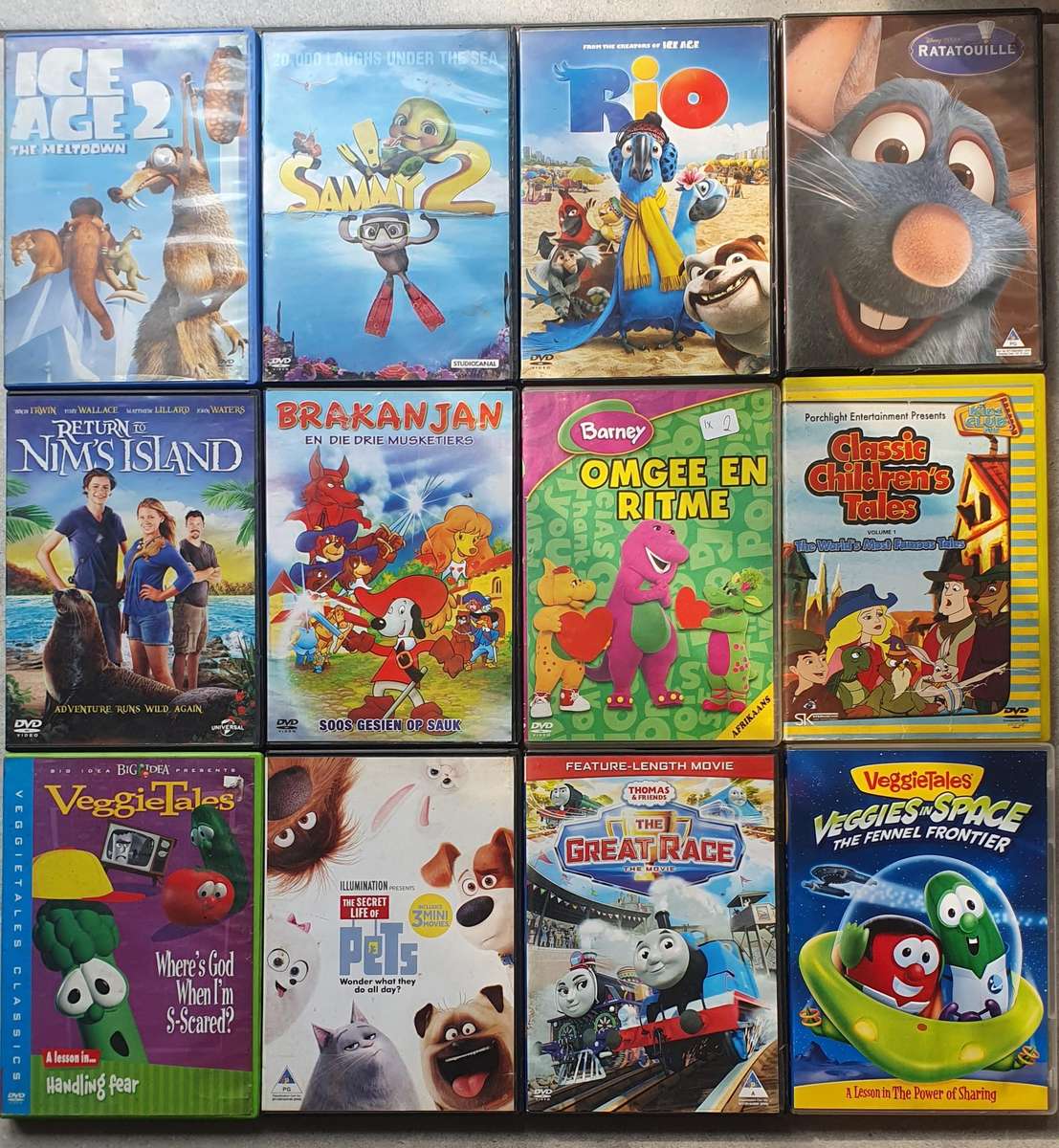 Children's DVD's * 12
