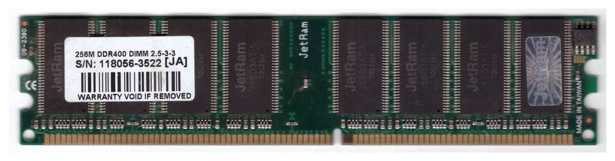 JetRam by Transcend Memory Module
