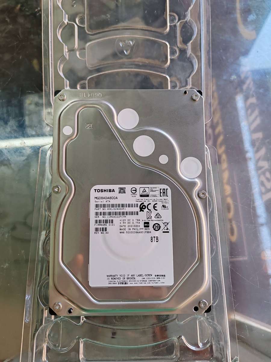 NEW TOSHIBA HDD 8TB 100% HEALTH