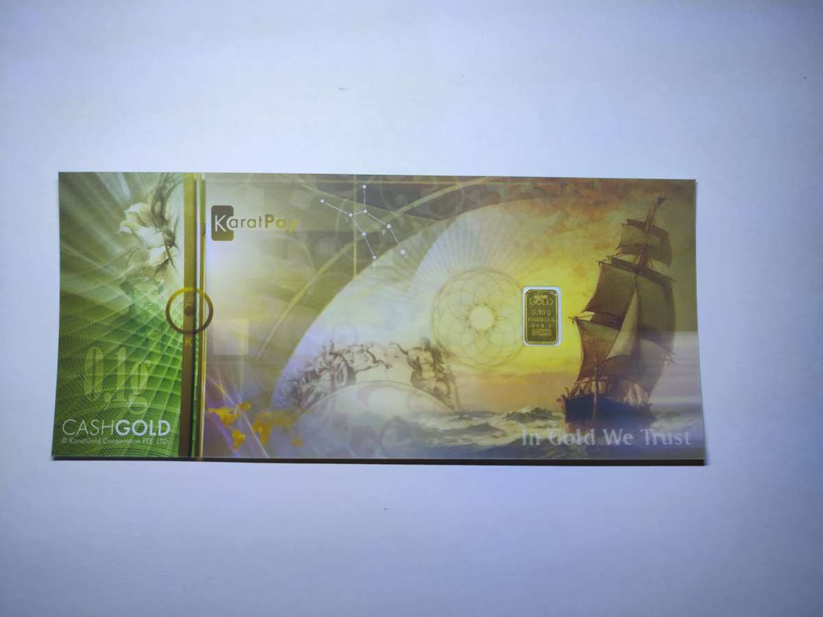 Karatbar CashGold Card - Gold 999.9 Purity (24CT)