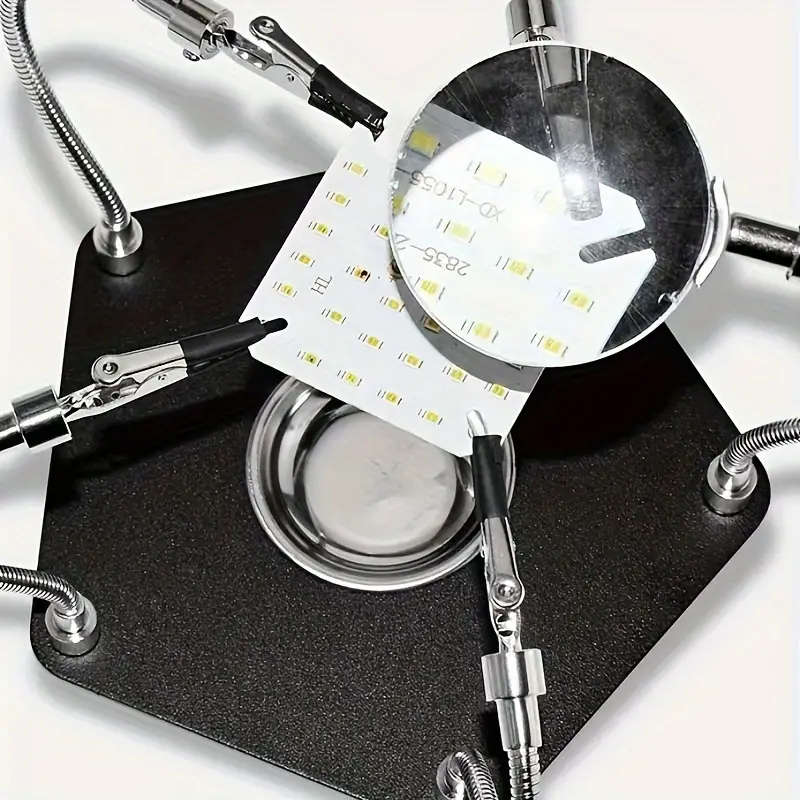 DIY Soldering Station with 5X Magnifying Glass