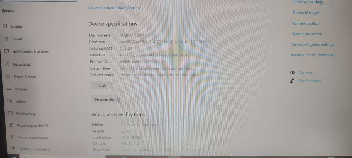 i3 Lenovo S500, 500Gb HDD, 8 Gig Ram and 19 Inch Samsung Monitor Complete